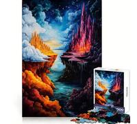 Spiritual Hell ﹨u Sky Jigsaw Puzzles 1000 Pieces for Teenagers Mental Toy Anxiety Relief Premium Cut Elegant Gift 50x75cm
