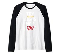 Spiritual Humor Christian Faith Humor Not Today Satan Raglan Baseball Tee