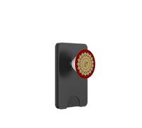Spiritual Mandala Yoga Om Symbol Tribal Tan Rust Earth Tones PopSockets PopWallet for MagSafe