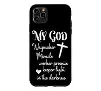 Spiritual Quote Waymaker Miracle Worker Light in Darkness Case for iPhone 11 Pro Max
