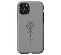 Spiritual Runes Compass Viking Nordic Warrior Mythology Case for iPhone 11 Pro