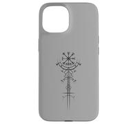 Spiritual Runes Compass Viking Nordic Warrior Mythology Case for iPhone 15