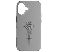 Spiritual Runes Compass Viking Nordic Warrior Mythology Case for iPhone 16