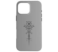 Spiritual Runes Compass Viking Nordic Warrior Mythology Case for iPhone 16 Pro Max