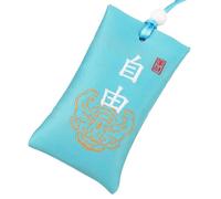 Spiritual Salt Pouch Necklace Classic Chinese Talisman Handmade Buddhist Spiritual Salt Pouch, Classic Blessing Bag Salt Sachets Necklaces for Happiness Lucky Money Health