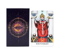 Spiritual Tarot Card Game, With Inspirational Oracle Reading Deck Design, 78 Sheets, Fortune Telling Board Game Set, Illustrated Tarot Cards, Spiritual Insight Deck, For Family Gathering Party Holiday