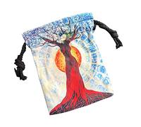 Spiritual Tree Tarot Storage Bag | Tarot Rune Bag Drawstring Pouch - Tarot Card Holder for Tarot Lovers, 3 Mixed Color, 1, Modern