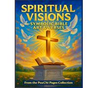 Spiritual Visions: Symbolic Bible Art & Verses: A Faith-Inspired Adult Coloring Book Featuring Bible Verses (PeaChi Pages: Adult Coloring Book Series)