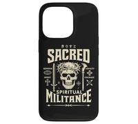 Spiritual Warfare Christian Gothic Skull Jesus Warrior Art Case for iPhone 13 Pro