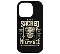Spiritual Warfare Christian Gothic Skull Jesus Warrior Art Case for iPhone 14 Pro