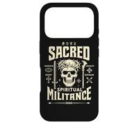 Spiritual Warfare Christian Gothic Skull Jesus Warrior Art Case for iPhone 17 Pro
