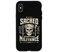 Spiritual Warfare Christian Gothic Skull Jesus Warrior Art Case for iPhone X/XS