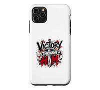 Spiritual Warfare Cross Sword Victory Through Him Case for iPhone 11 Pro Max