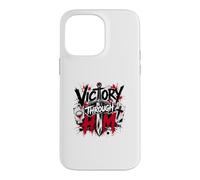 Spiritual Warfare Cross Sword Victory Through Him Case for iPhone 14 Pro Max