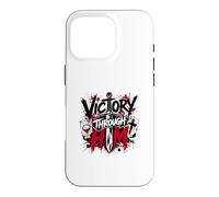 Spiritual Warfare Cross Sword Victory Through Him Case for iPhone 16 Pro