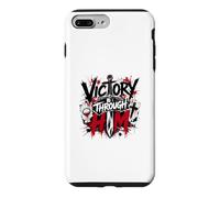 Spiritual Warfare Cross Sword Victory Through Him Case for iPhone 7 Plus/8 Plus