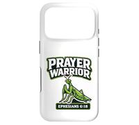 Spiritual Warrior God Prayer Warrior Praying Mantis Case for iPhone 17 Pro