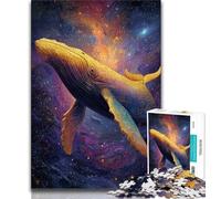 Spiritual Whale Puzzles for Adults Teens 1000 Pieces,Help The Brain Exercise Addictive Toys to Cultivate Patience Great Gift (38x26cm)