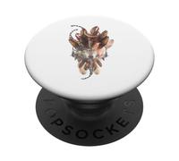 Spiritual Wolf Dreamcatcher Feather Mystical Boho Design PopSockets Adhesive PopGrip