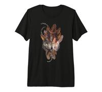 Spiritual Wolf Dreamcatcher Feather Mystical Boho Design Premium T-Shirt