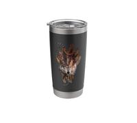 Spiritual Wolf Dreamcatcher Feather Mystical Boho Design Stainless Steel Insulated Tumbler