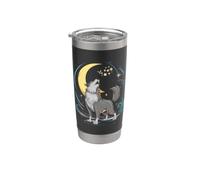 Spiritual Wolf with a Beautiful Moon Stainless Steel Insulated Tumbler