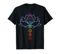 Spiritual Zen Lotus Flower Chakras Aligned Yoga Lover T-Shirt