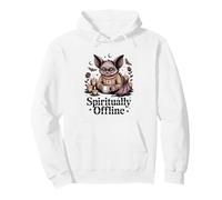 Spiritually Offline Cozy Bat Coffee Pullover Hoodie