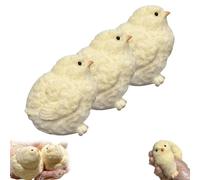 Spiritukal Handmade Ultra Soft Furry Chick Toy, Cute Chick Squeeze Toy, Squishy Fidget Toy, Stress-Relief Companion, Ages 3+