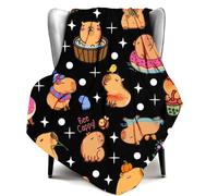 Spiritzohic Capybara Blanket Throw, Anime Blanket, Soft Cozy Flannel Blankets for Crib Bed Couch Chair Four Seasons Living Room Travel Outdoor 130 x 100 cm