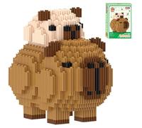 Spiritzohic Capybara Building Blocks Set, DIY Blocks Micro Buildings Block Set DIY Building Sets 3D Puzzle Brick Creativity Bricks Micro Constructions Bricks Gift for Birthday Carnival
