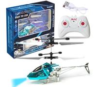 Spiritzohic RC Helicopters, Aircraft Model Remote Control Helicopter Radio Controlled Aircraft Indoor RC Flying Gift for Christmas, Birthday(Blue)(14 years and older