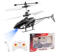 Spiritzohic RC Helicopters, Aircraft Model Remote Control Helicopter Radio Controlled Aircraft Indoor RC Flying Gift for Birthday, Christmas(Black)