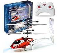 Spiritzohic Remote Control Helicopter, Aircraft Model RC Helicopters Radio Controlled Aircraft Indoor RC Flying Gift for Birthday, Christmas(Red)