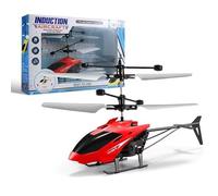 Spiritzohic Remote Control Helicopter, RC Helicopter Toy for Kids, Radio Controlled Aircraft Flying Toys, Altitude Hold RC Helicopters with Gyro Light Airplane Model Gift for Birthday, Christmas-Red