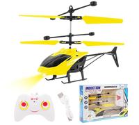 Spiritzohic Remote Control Helicopter, RC Helicopters Aircraft Model Radio Controlled Aircraft Indoor RC Flying Gift for Birthday, Christmas(Yellow) (14 years and older