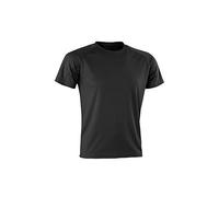 Spiro Adults Unisex Impact Aircool Tee (2XL) (Black)