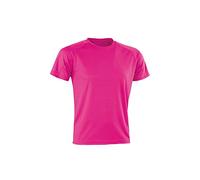 Spiro Adults Unisex Impact Aircool Tee (2XL) (Flo Pink)