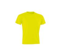 Spiro Adults Unisex Impact Aircool Tee (L) (Flo Yellow)