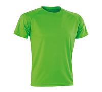 Spiro Adults Unisex Impact Aircool Tee (L) (Lime)