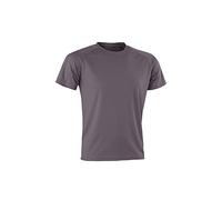 Spiro Adults Unisex Impact Aircool Tee (S) (Grey)