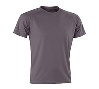 Spiro Adults Unisex Impact Aircool Tee (S) (Grey)