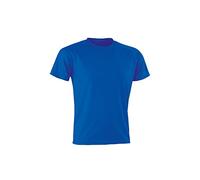 Spiro Adults Unisex Impact Aircool Tee (S) (Royal)