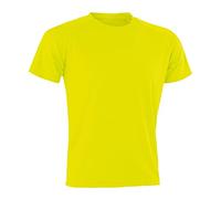 Spiro Adults Unisex Impact Aircool Tee (XS) (Flo Yellow)