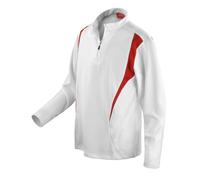 Spiro Breathable Long Sleeve Polyester Zip Neck Trial Training Track Suit Top