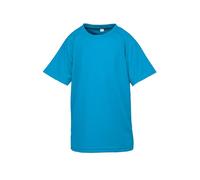 Spiro Chidlrens Impact Performance Aircool T-Shirt in Blue | Size: 3-4 Years Spiro Blue 3-4 Years