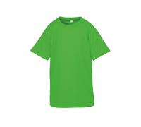 Spiro Chidlrens Impact Performance Aircool T-Shirt in Green | Size: 9-10 Years Spiro Green 9-10 Years