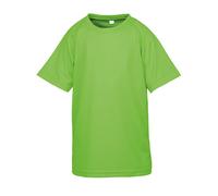 Spiro Chidlrens Impact Performance Aircool T-Shirt in Lime | Size: 5-6 Years Spiro Lime 5-6 Years