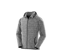SPIRO FITNESS Womens Microfleece Hoodie, Grey/Black, X-Large. S245F