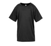 SPIRO Impact Junior P'formance Aircool T - Black - Size 5-6 - S287J